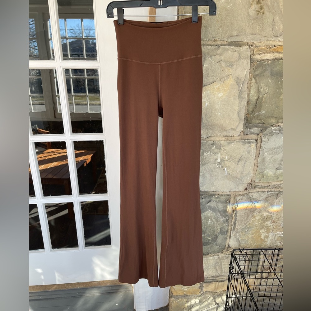 lululemon nulu groove flare pant in java